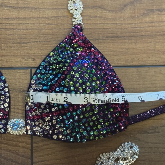 Sequin Bikini Set with Crystal Straps - Picture 4 of 10